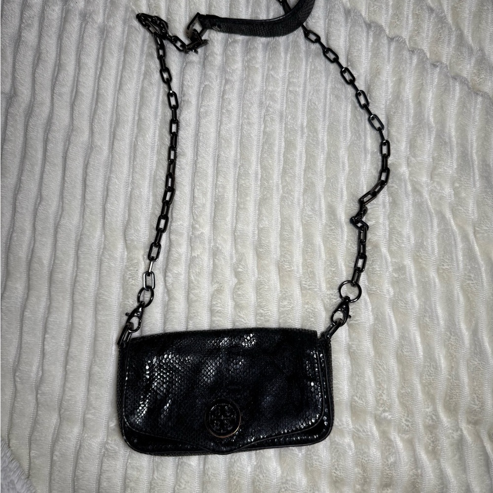 Tory Burch Black Leather Crossbody Bag